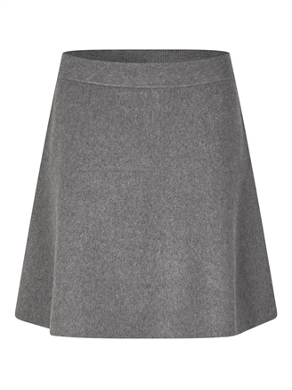 Second Female Opaya Knit Skirt Grey Melange